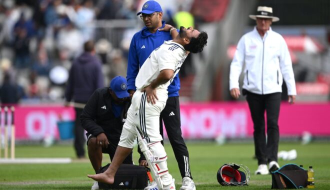 Rishabh Pant out